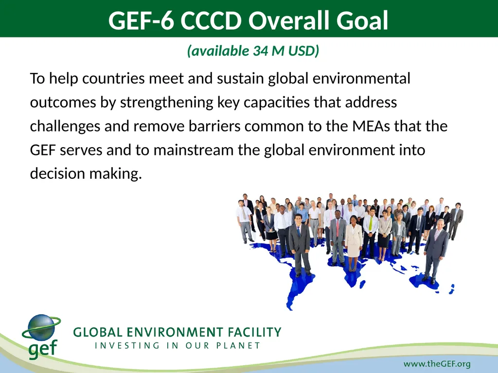 GEF-6 Strategy for Cross-Cutting Capacity - slide 7 of 10