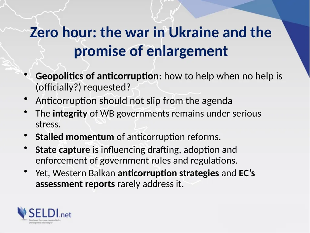 Geopolitics, state capture and peak corruption. - slide 2 of 10