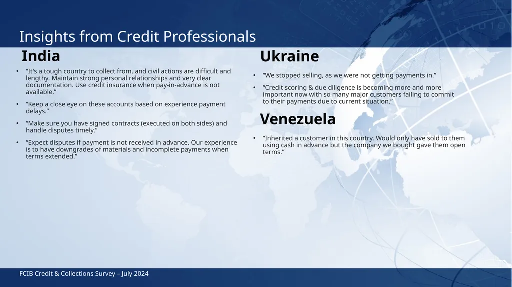 FCIB Credit & Collections Survey July 2024 India, - slide 12 of 13