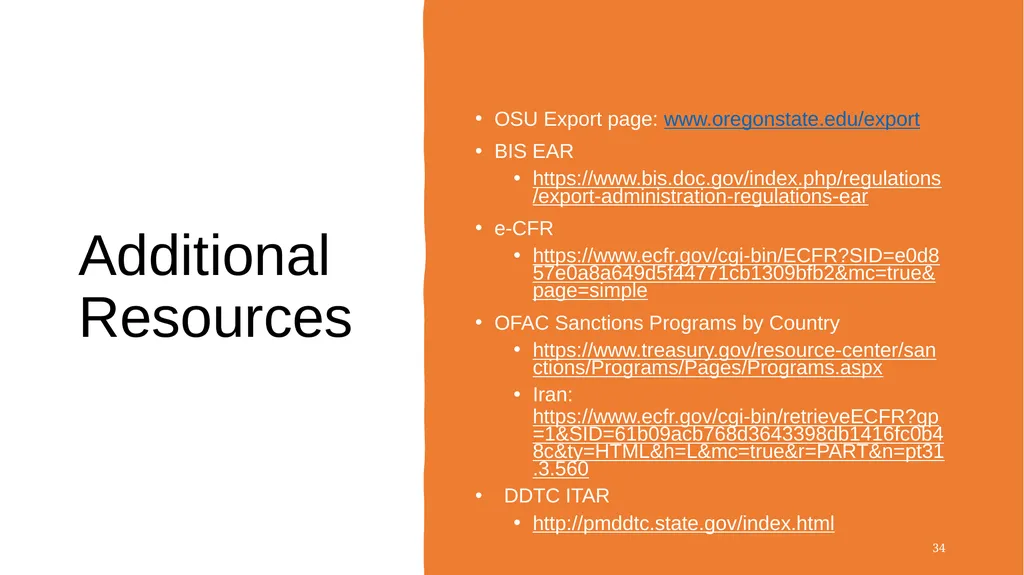 International Collaboration, Research, and Study - slide 34 of 34
