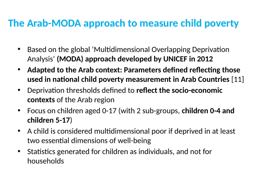 Child poverty in the 2nd Arab Multidimensional - slide 4 of 19