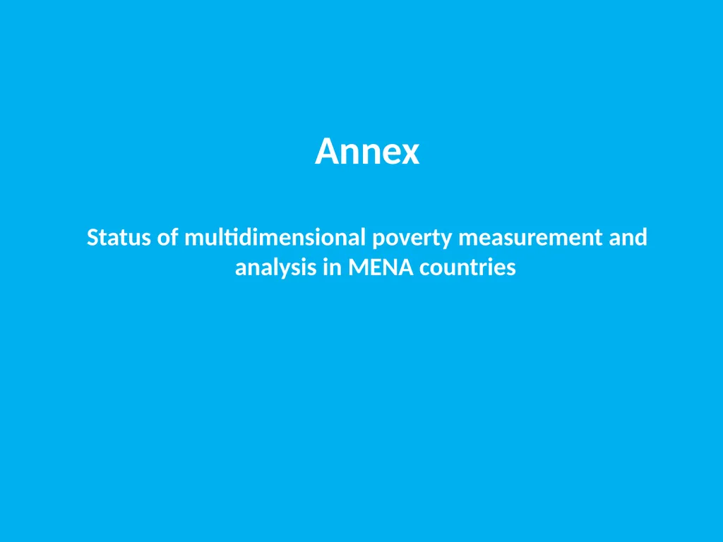 Child poverty in the 2nd Arab Multidimensional - slide 16 of 19
