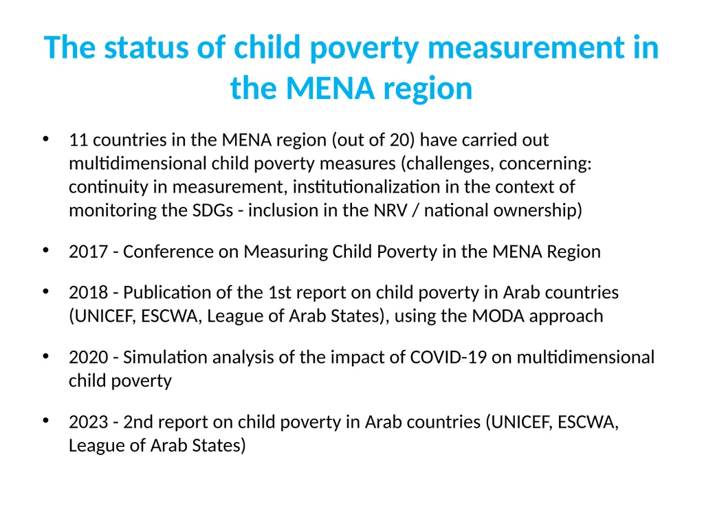 Child poverty in the 2nd Arab Multidimensional - slide 17 of 19