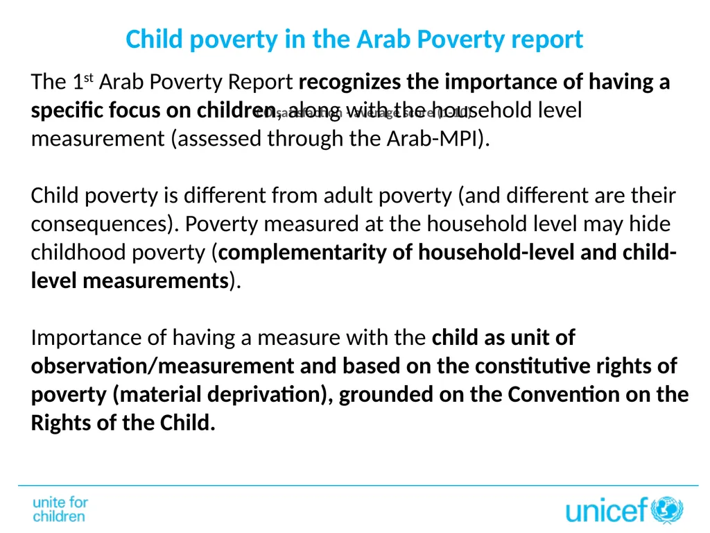 Child poverty in the 2nd Arab Multidimensional - slide 3 of 19