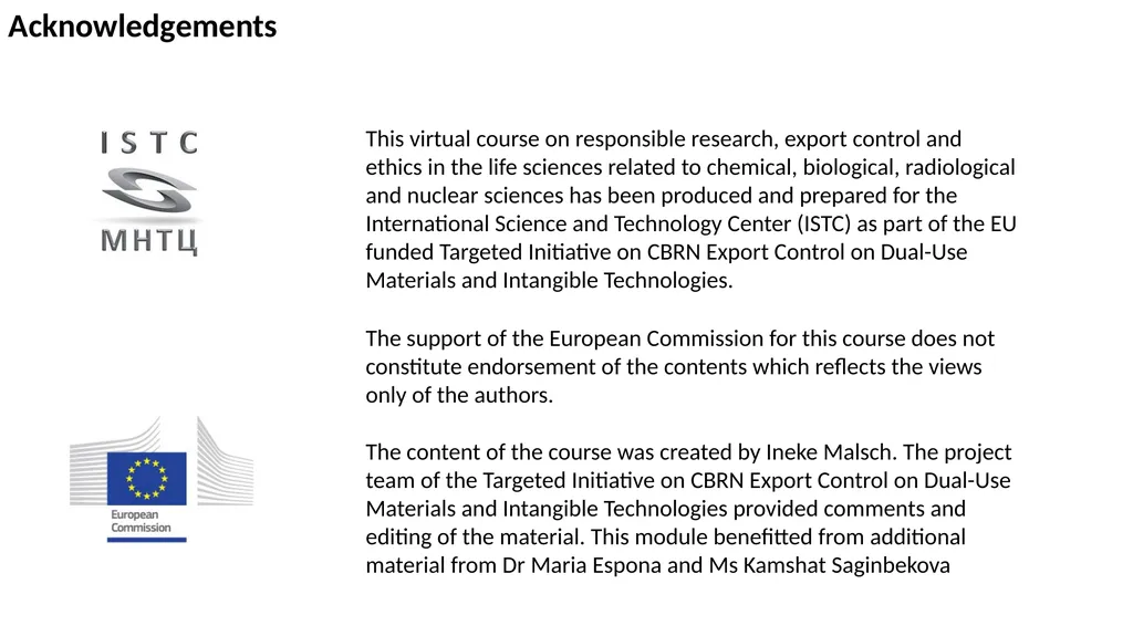 Ethics and responsible research Module 4 A virtual - slide 2 of 20
