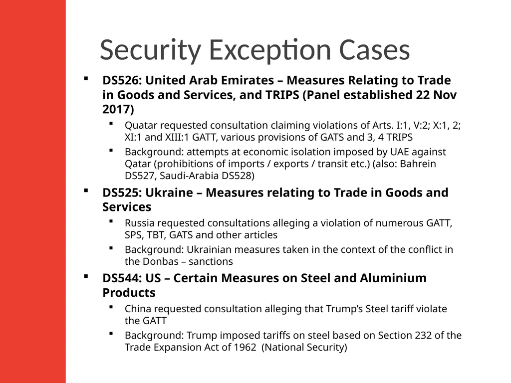 WTO Law Class 6: Regional Integration, National - slide 15 of 15