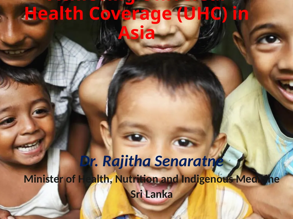Achieving Universal Health Coverage (UHC) in Asia - slide 1 of 12
