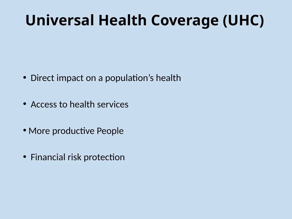 Achieving Universal Health Coverage (UHC) in Asia - slide 3 of 12