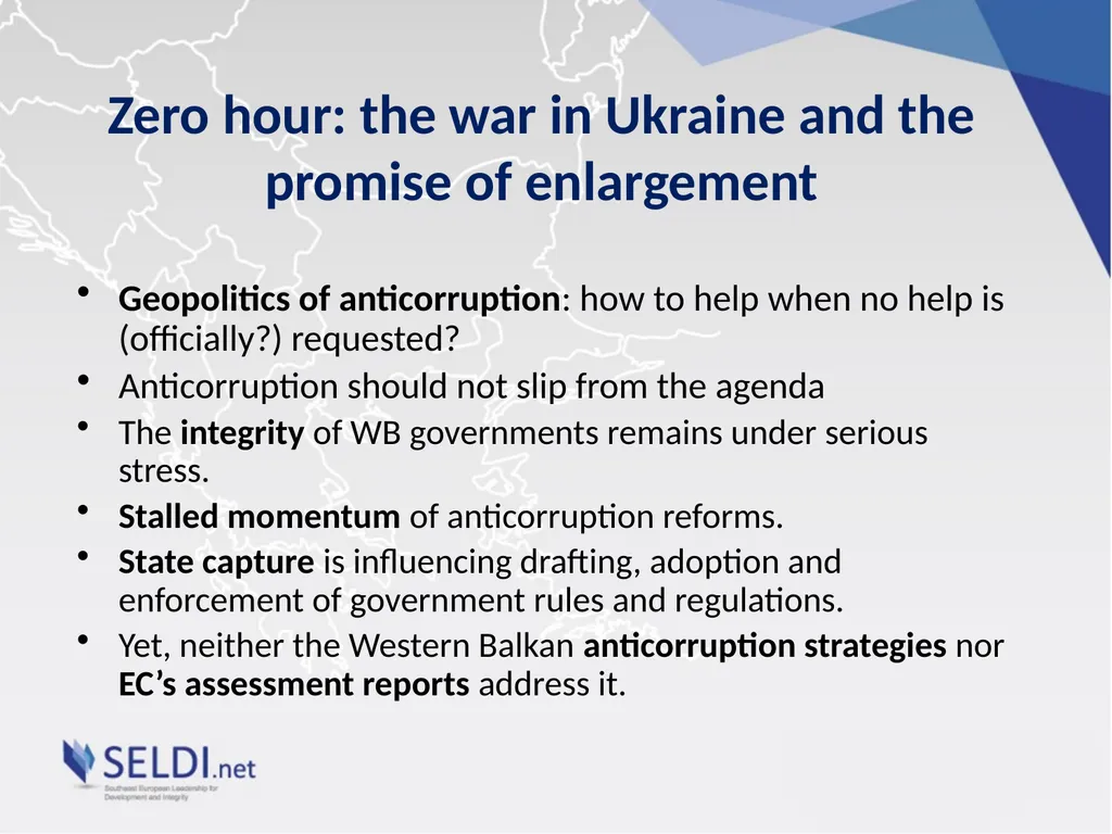 Geopolitics, State Capture and Peak Corruption: - slide 2 of 10