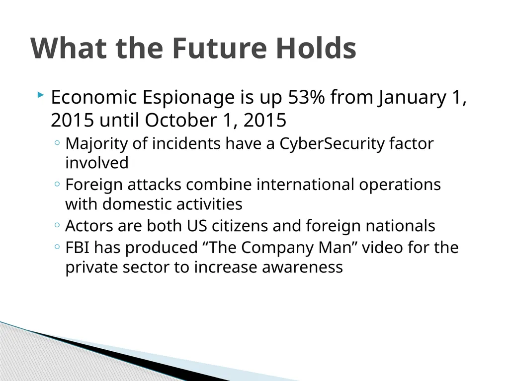 Global Perspective on CyberSecurity October 16, - slide 30 of 36