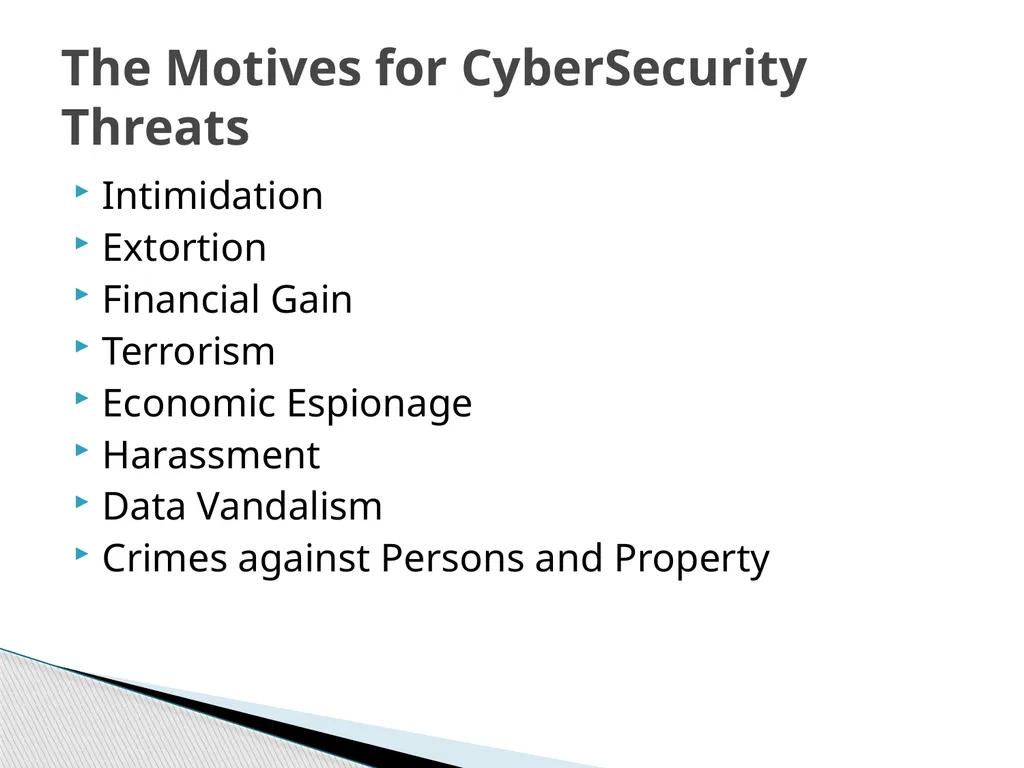 Global Perspective on CyberSecurity October 16, - slide 19 of 36