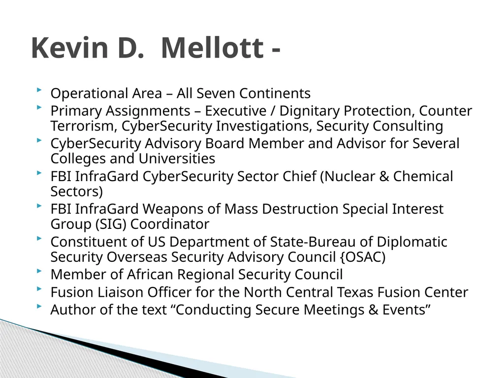Global Perspective on CyberSecurity October 16, - slide 2 of 36