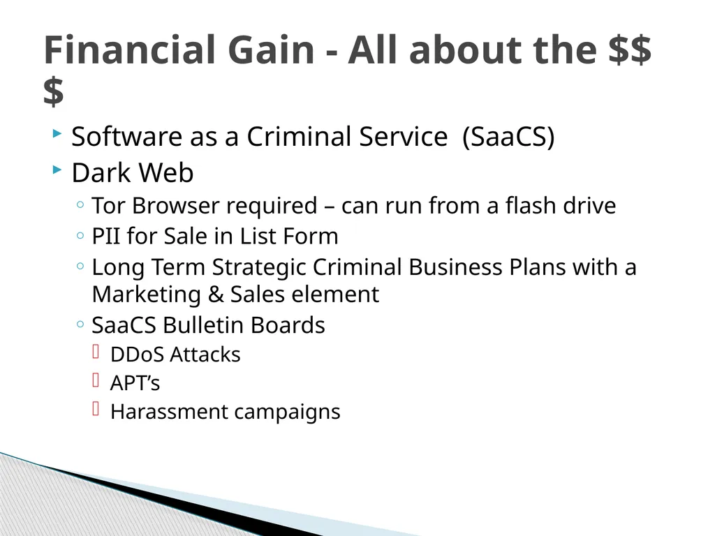 Global Perspective on CyberSecurity October 16, - slide 20 of 36