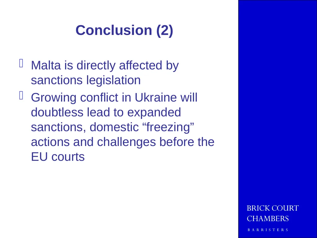 JOINT EMLO AND MMLA SPRING SEMINAR 2014 EU - slide 41 of 41