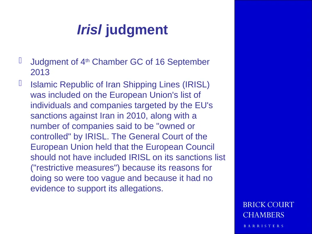 JOINT EMLO AND MMLA SPRING SEMINAR 2014 EU - slide 36 of 41