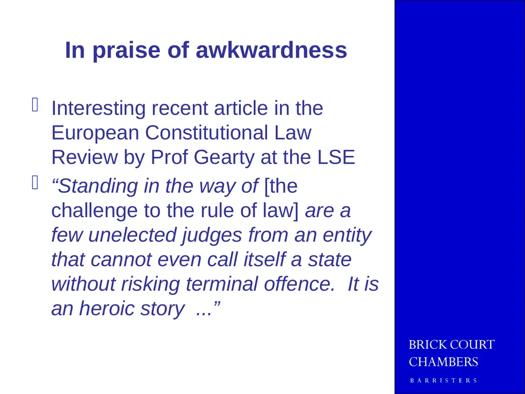JOINT EMLO AND MMLA SPRING SEMINAR 2014 EU - slide 3 of 41