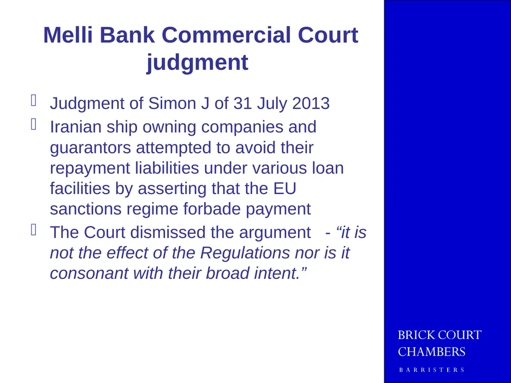 JOINT EMLO AND MMLA SPRING SEMINAR 2014 EU - slide 6 of 41