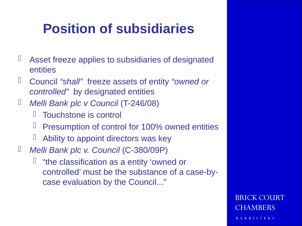 JOINT EMLO AND MMLA SPRING SEMINAR 2014 EU - slide 17 of 41