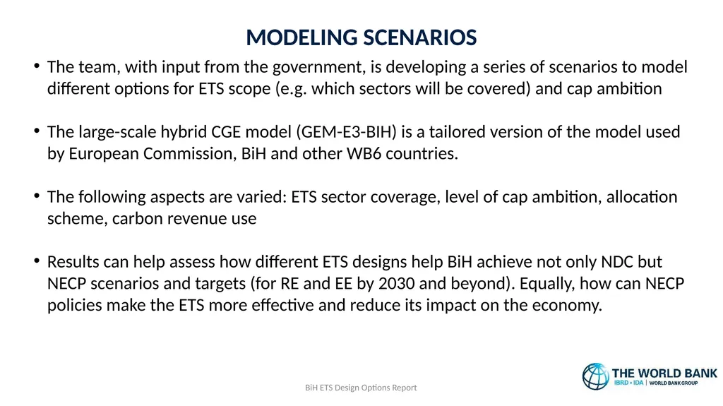 Emissions Trading System Design Options Paper: - slide 8 of 11
