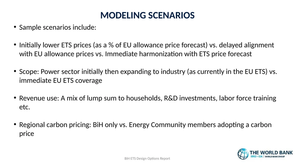 Emissions Trading System Design Options Paper: - slide 9 of 11