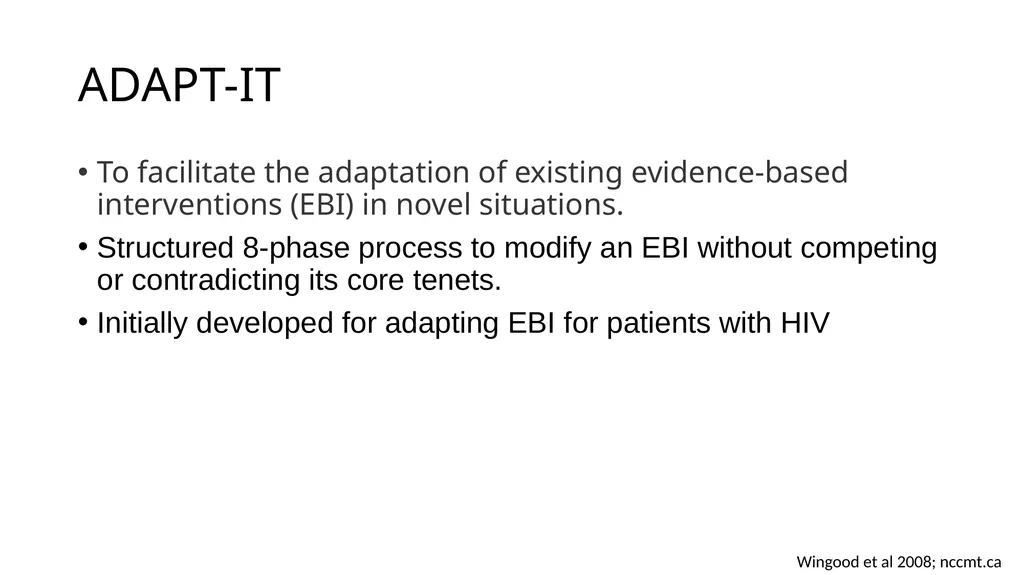 Adapting Peer Navigation for Older People with HIV - slide 6 of 20