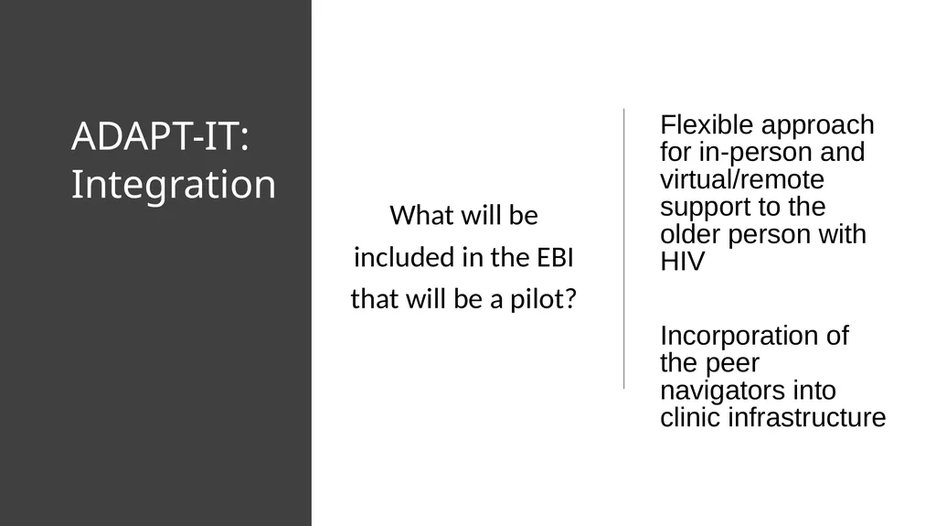 Adapting Peer Navigation for Older People with HIV - slide 14 of 20