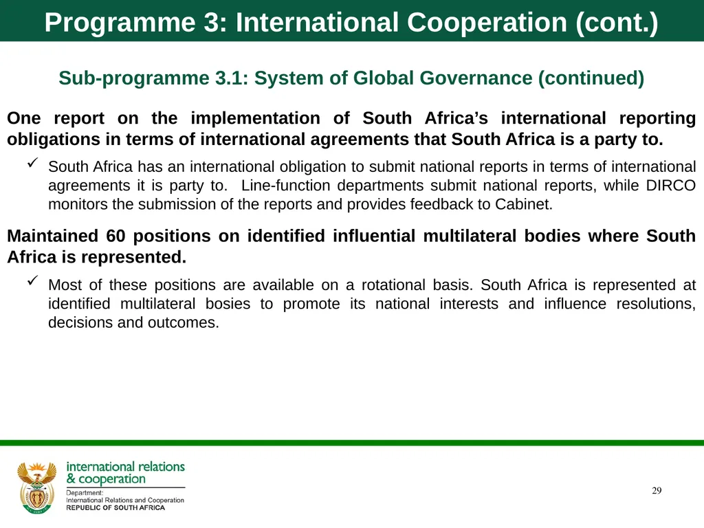 Quarter 1 Report on Performance Information and - slide 29 of 55