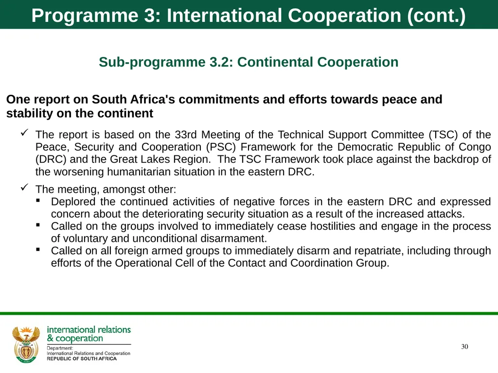 Quarter 1 Report on Performance Information and - slide 30 of 55