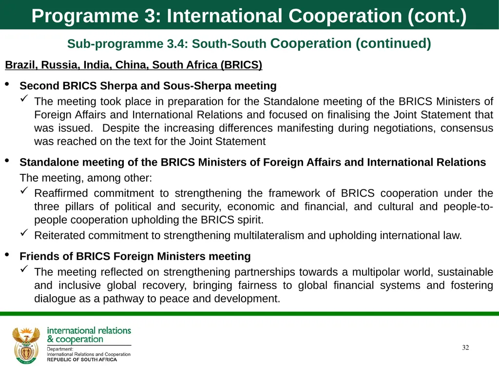 Quarter 1 Report on Performance Information and - slide 32 of 55
