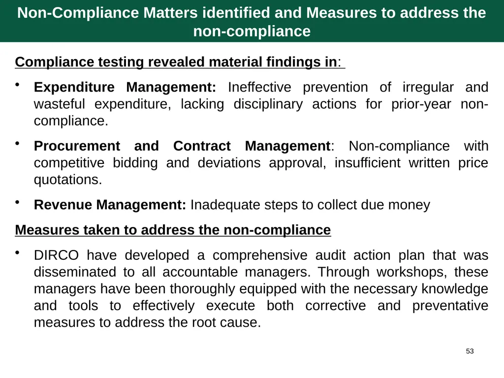 Quarter 1 Report on Performance Information and - slide 53 of 55