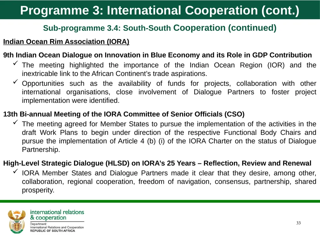 Quarter 1 Report on Performance Information and - slide 33 of 55