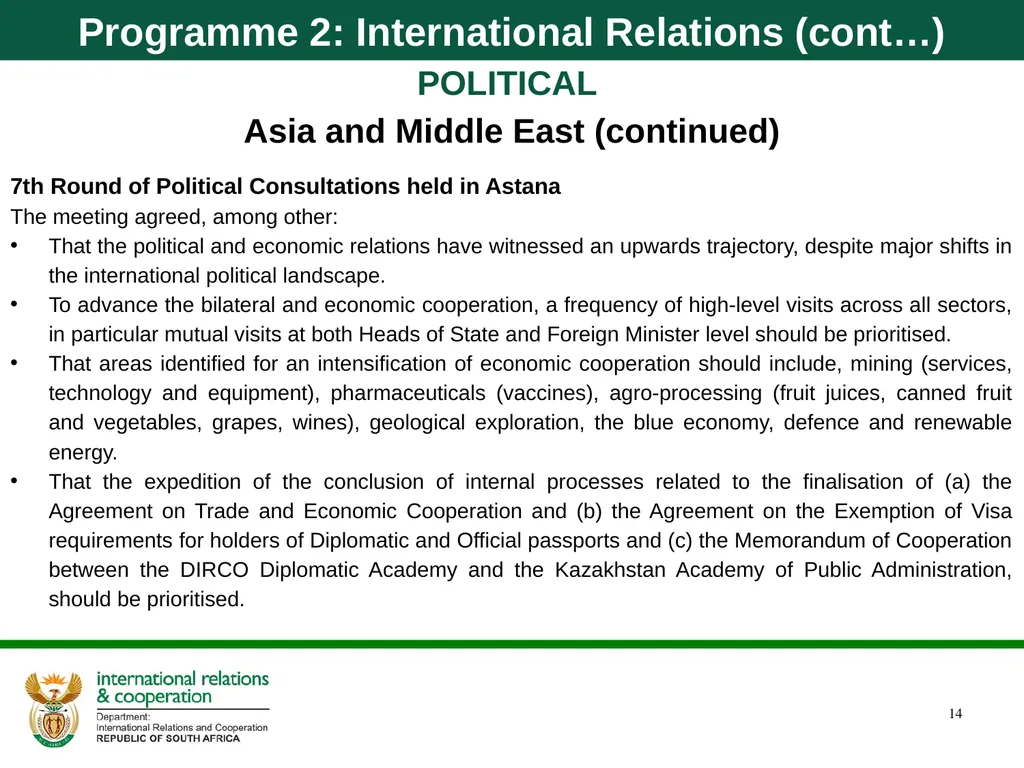 Quarter 1 Report on Performance Information and - slide 14 of 55