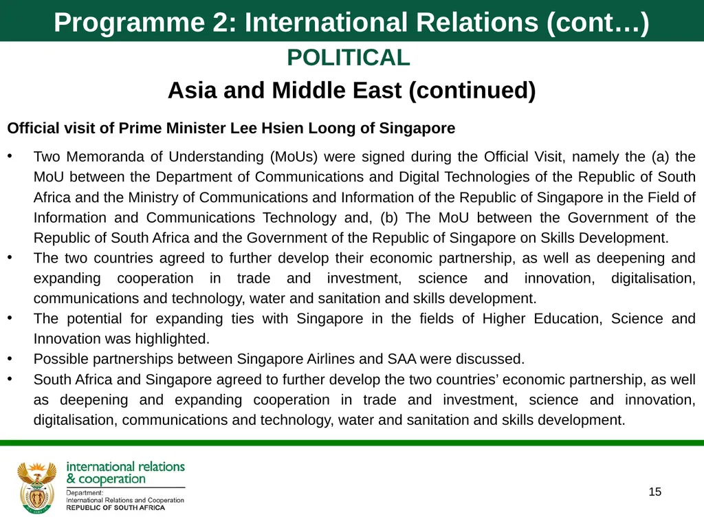 Quarter 1 Report on Performance Information and - slide 15 of 55