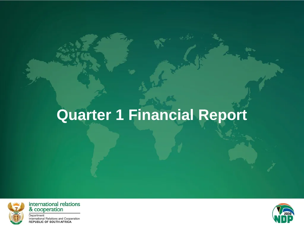 Quarter 1 Report on Performance Information and - slide 44 of 55