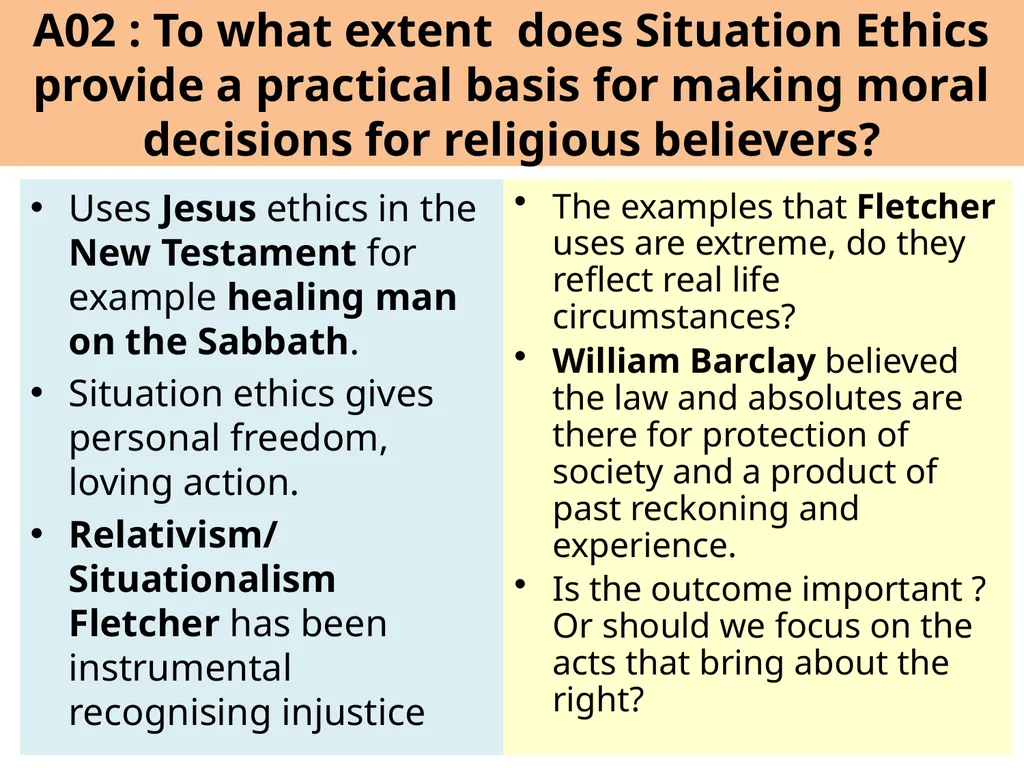 Situation Ethics Recap What do the pictures - slide 17 of 33