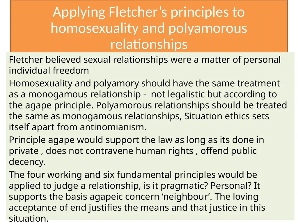 Situation Ethics Recap What do the pictures - slide 15 of 33