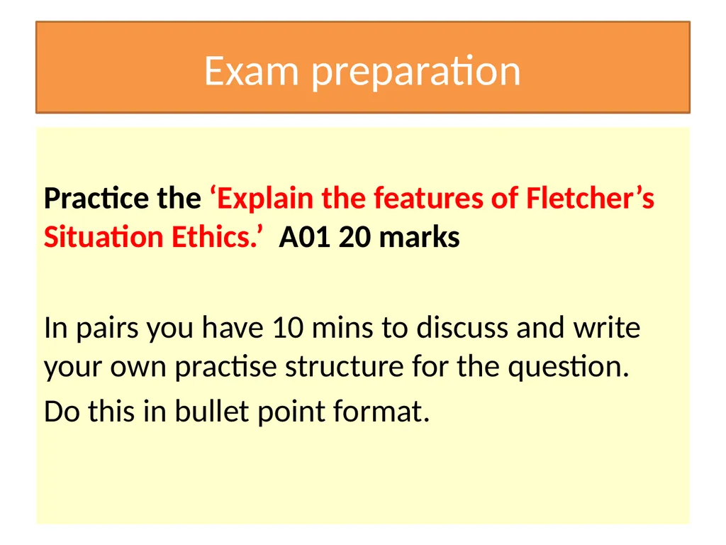 Situation Ethics Recap What do the pictures - slide 4 of 33