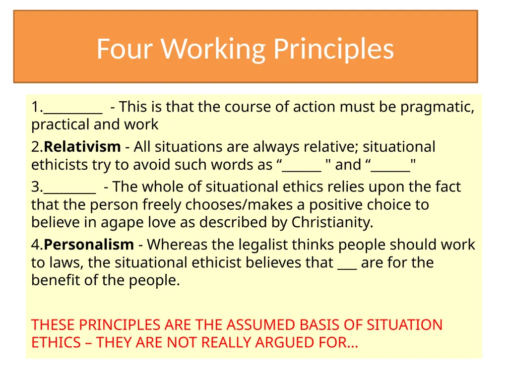 Situation Ethics Recap What do the pictures - slide 2 of 33