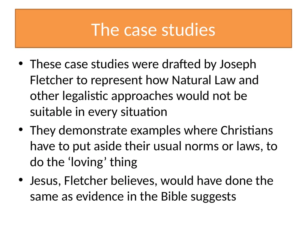 Situation Ethics Recap What do the pictures - slide 23 of 33