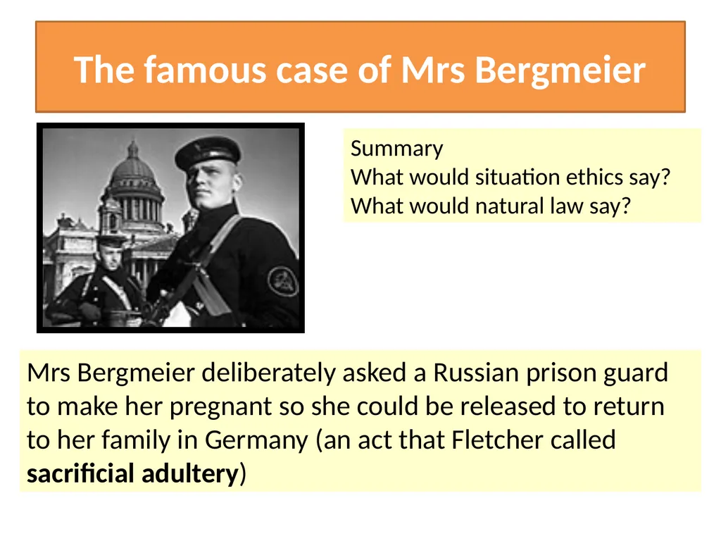 Situation Ethics Recap What do the pictures - slide 29 of 33