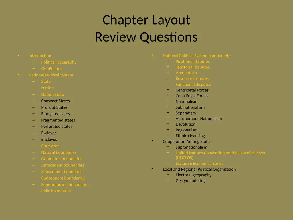 AP Human Geography Workshop Devolutionary Forces - slide 4 of 10