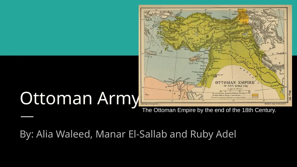 Ottoman Army By: Alia Waleed, Manar El-Sallab and