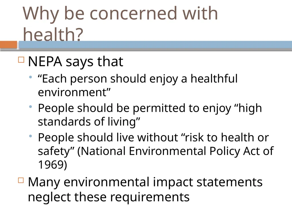 The FNST and Health Examining the Health Effects - slide 2 of 11