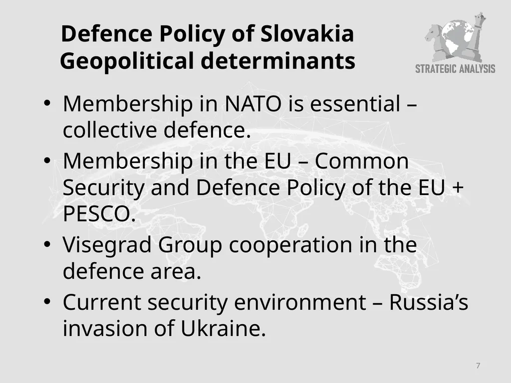 Slovak Defence Policy in the Regional Context and - slide 7 of 23