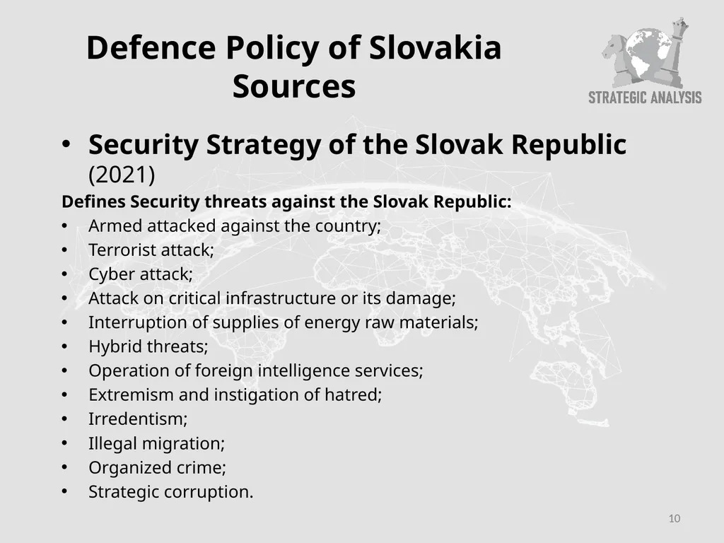 Slovak Defence Policy in the Regional Context and - slide 10 of 23