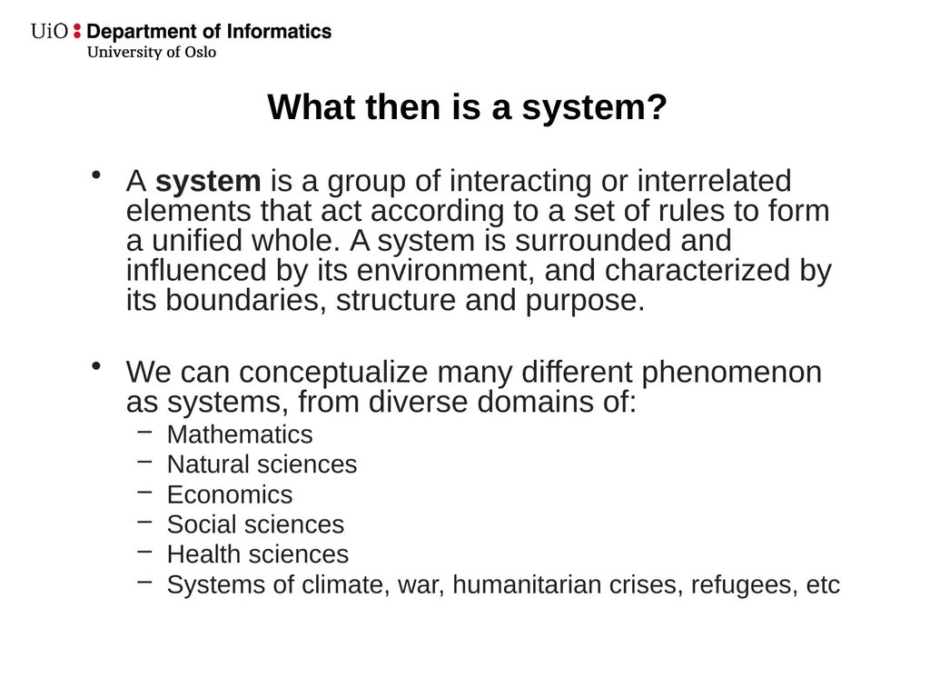 Understanding the “big(ger)”picture: Systems - slide 4 of 26