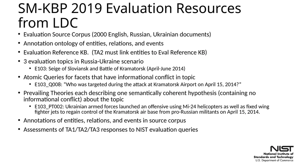 Overview of the Streaming Multimedia Knowledge - slide 22 of 48