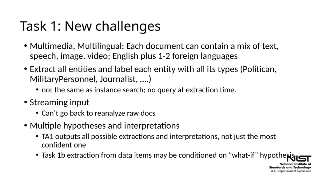 Overview of the Streaming Multimedia Knowledge - slide 8 of 48