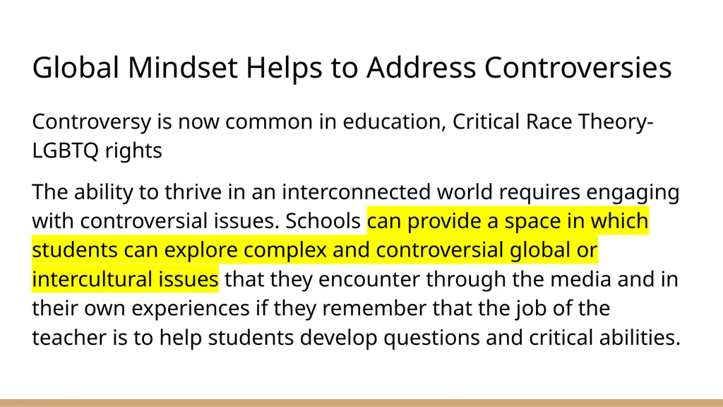 Global Education: Some Leadership Challenges Dr. - slide 23 of 28