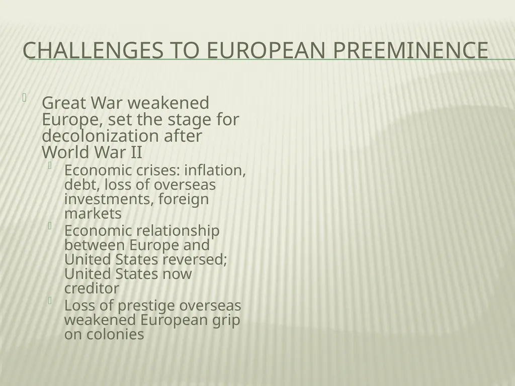 The End of WWI Revolution in Russia February - slide 18 of 19